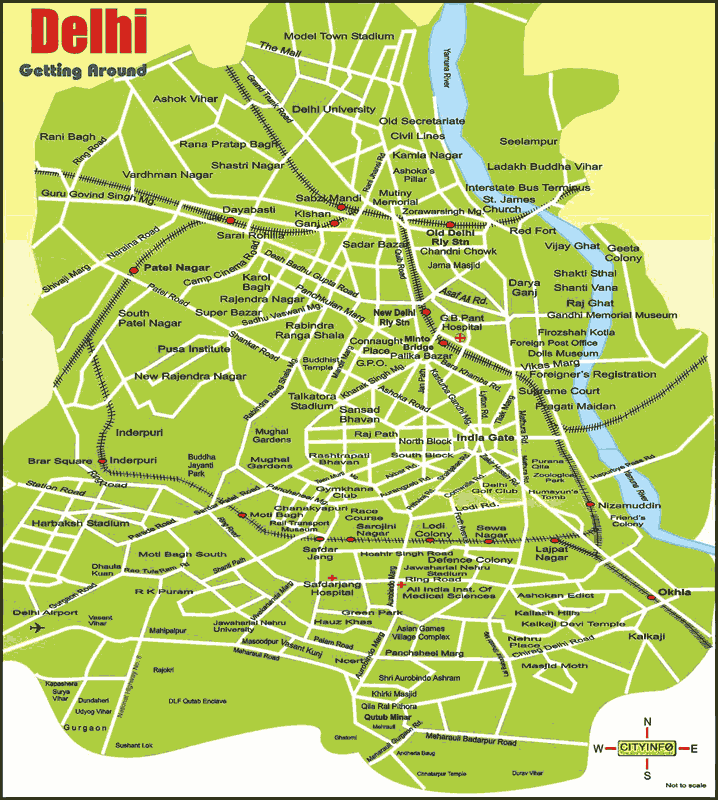 delhi map3 Delhi Map