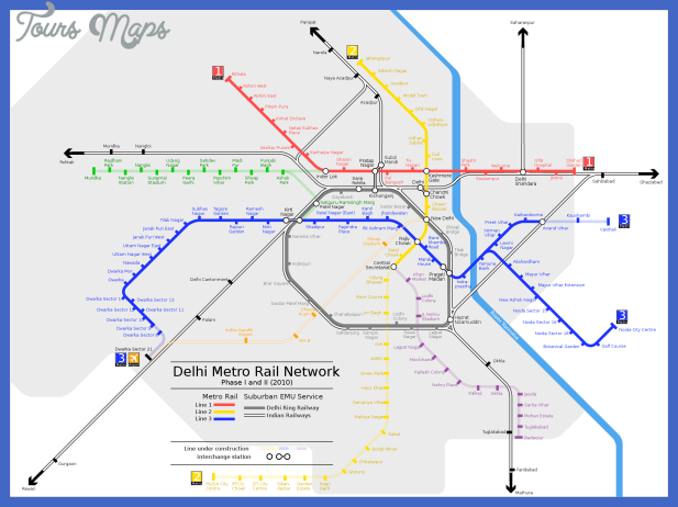 delhi subway map  0 Delhi Subway Map