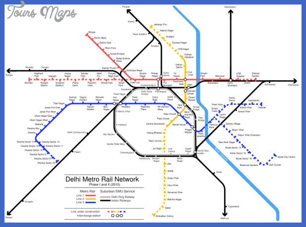 delhi metro rail map Delhi Subway Map
