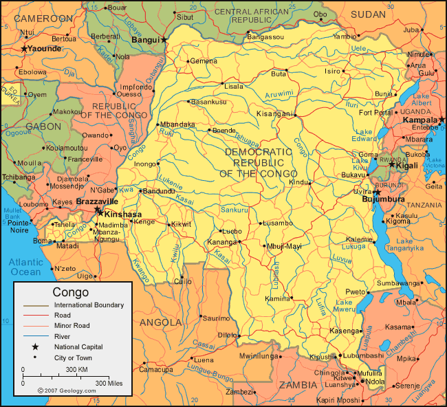 democratic republic of the congo map Congo, Democratic Republic Metro Map