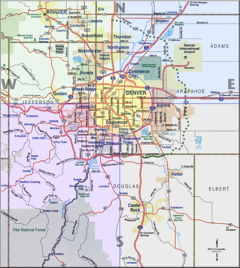 denver metro map  11 Denver Metro Map