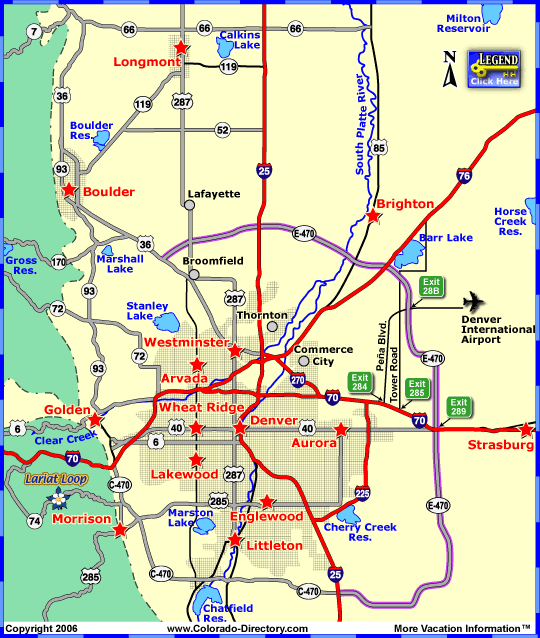 denver Denver Metro Map