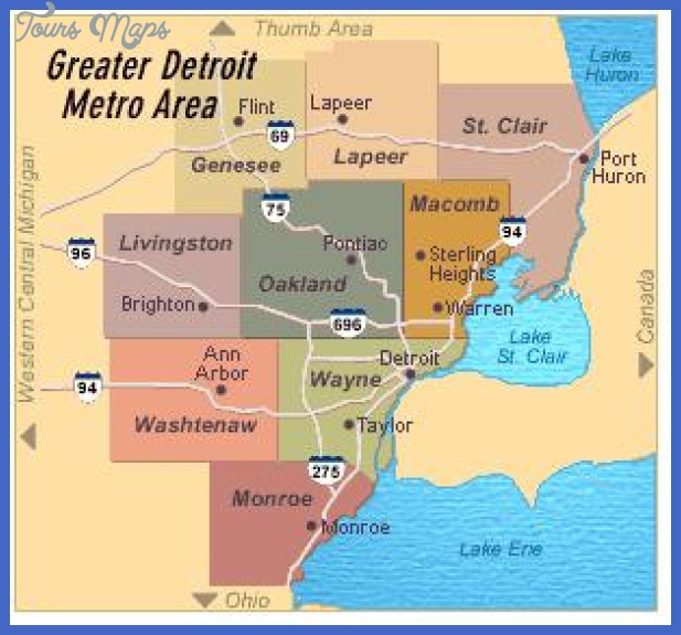 Detroit Metro Map