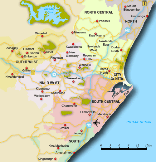 durban Durban Metro Map