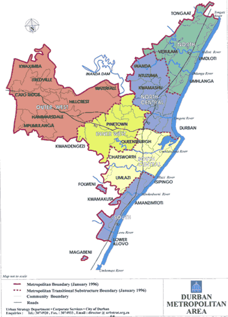 durbmetroall Durban Metro Map