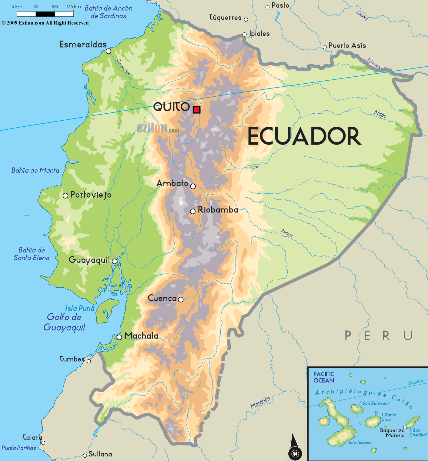 ecuador map Ecuador Map