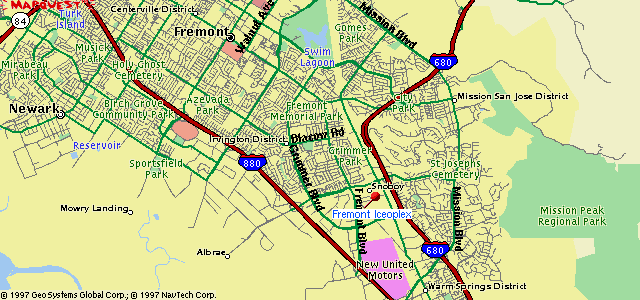 fremont fwy Fremont Map