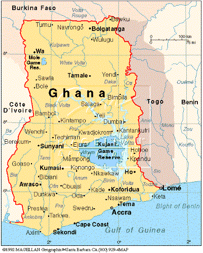 ghana2 Ghana Map
