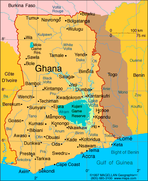 ghanamap Ghana Map