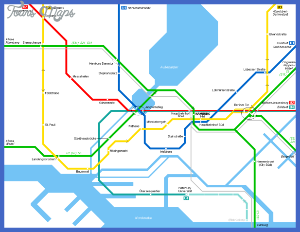 hamburg centre map Hamburg Subway Map