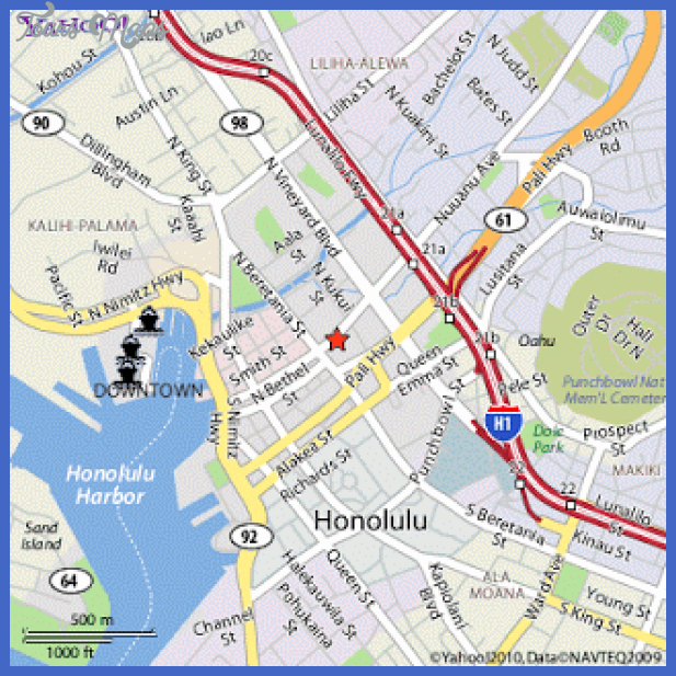 honolulu map pictures Urban Honolulu Map