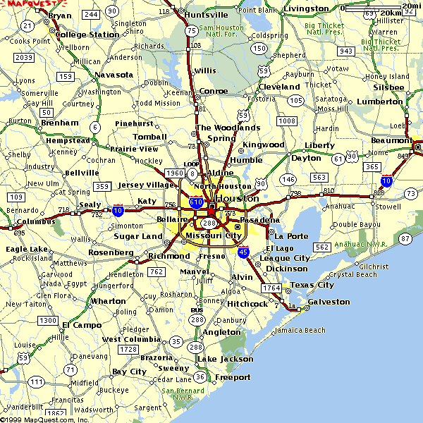 hou region Houston Metro Map