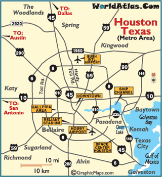 houston map tourist attractions  1 Houston Map Tourist Attractions
