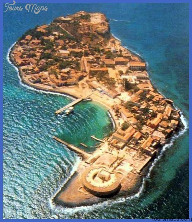 ile goree plan1 Senegal Map Tourist Attractions