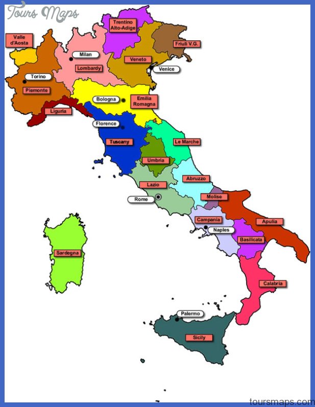 italy map regions clickable Italy Map Tourist Attractions