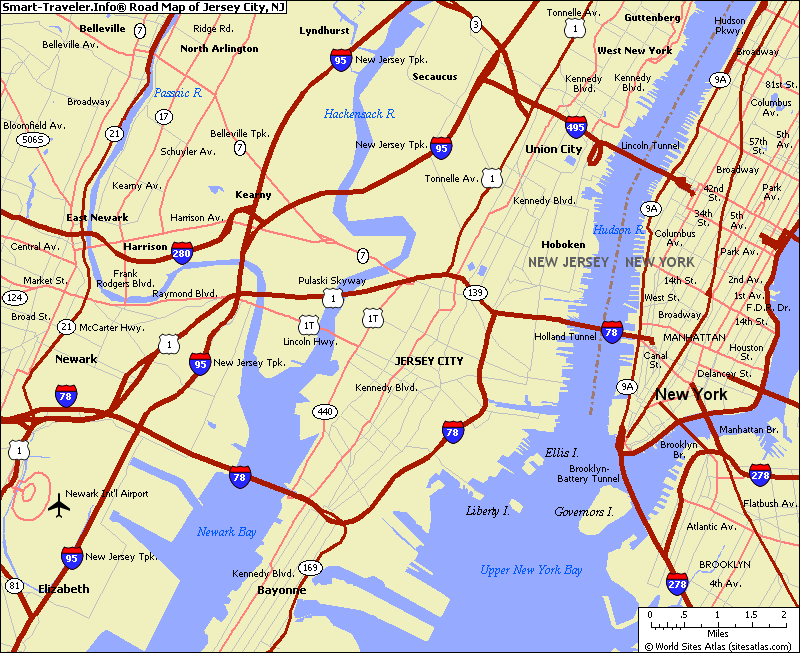 jersey city map  3 Jersey City Map