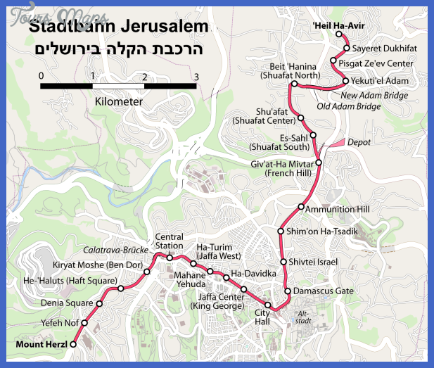 jerusalem Serbia Subway Map