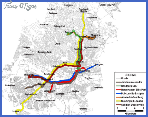 johannesburgeast rand metro map 1 Johannesburg East Rand Metro Map