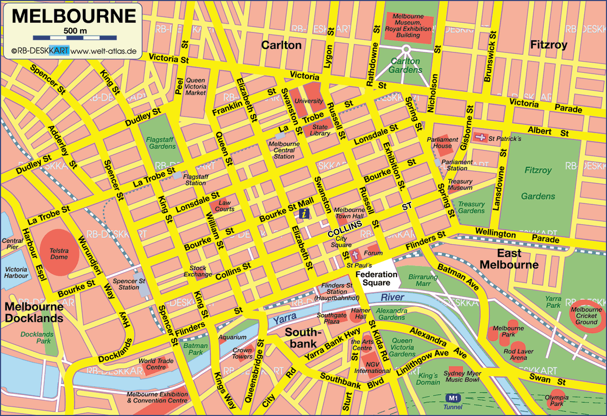 karte 3 707 Melbourne Map