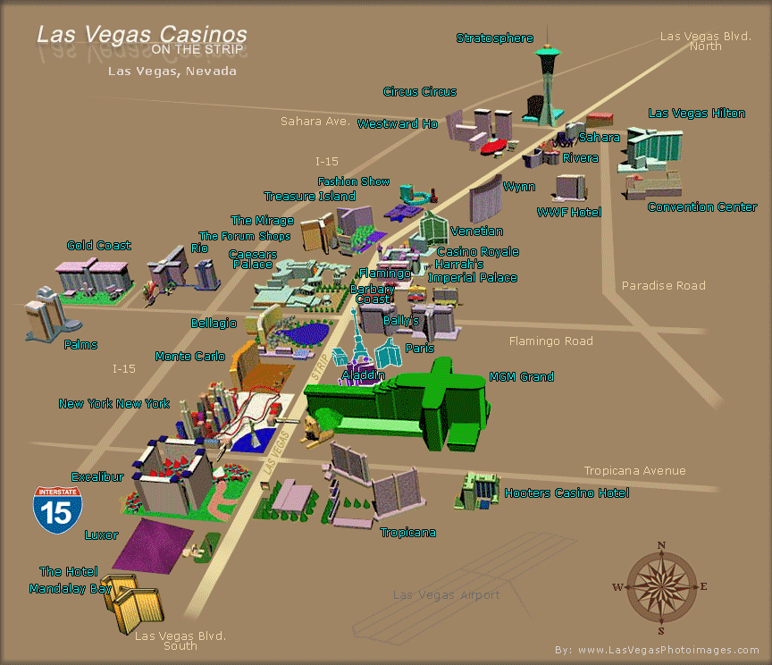 las vegas nv tourist map North Las Vegas Map Tourist Attractions