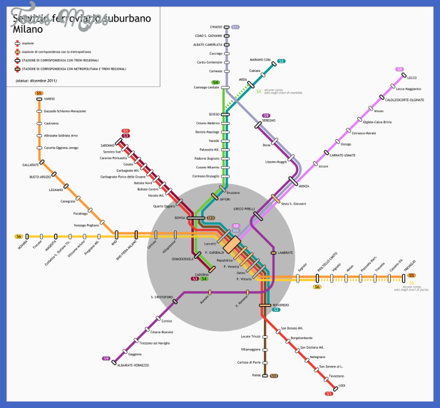 linee s milano 2011 12 Milan Subway Map