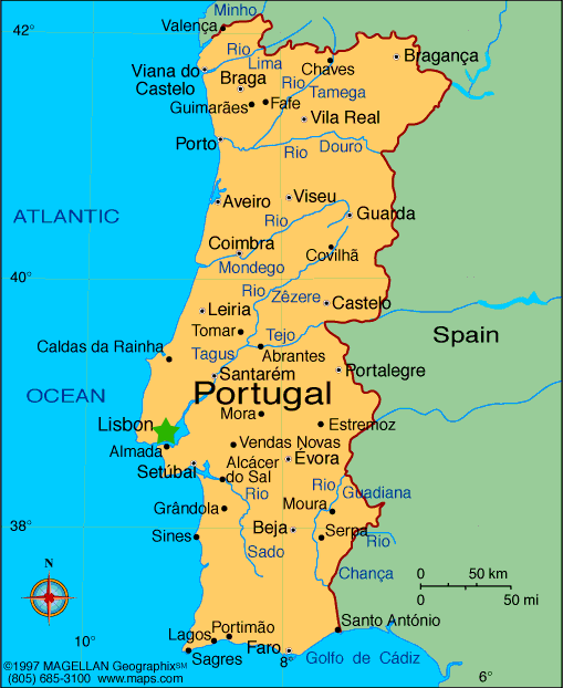 lisbon map1 Lisbon Map