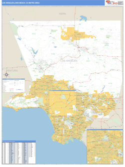 losangeles ca Long Beach Metro Map