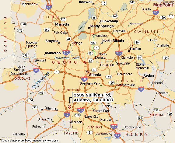 map georgia atlanta Atlanta Map