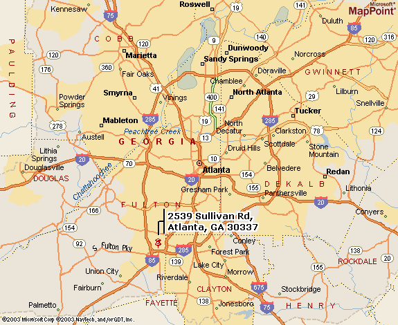 Atlanta Map - ToursMaps.com