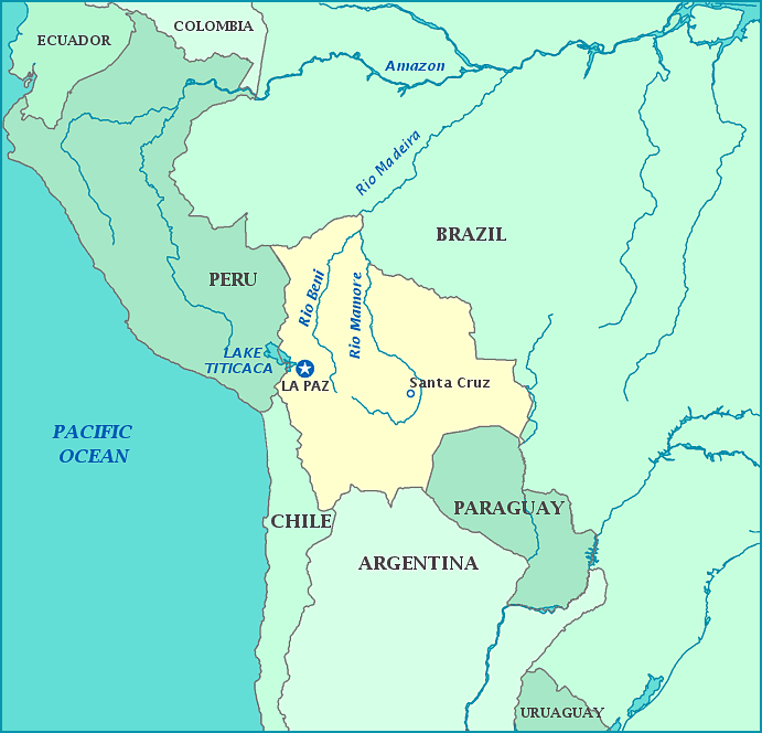 map of bolivia Bolivia Metro Map