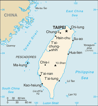 map of taiwan Taiwan Map Tourist Attractions