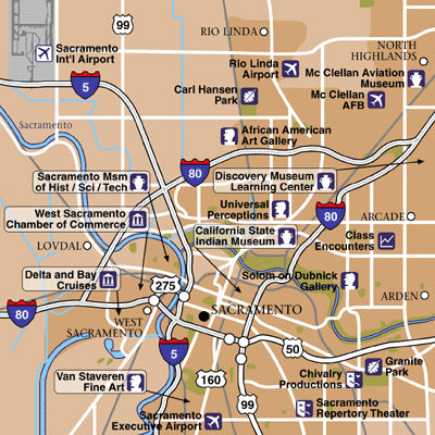 map smf Sacramento Metro Map