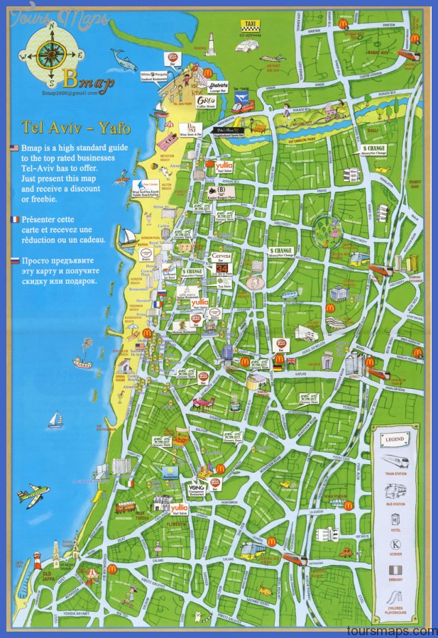 map tel aviv Tel Aviv Map