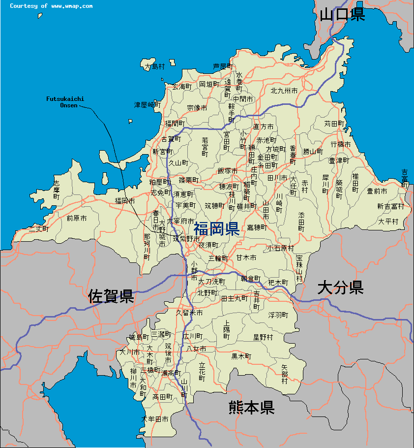 map fukuoka ann Fukuoka Map