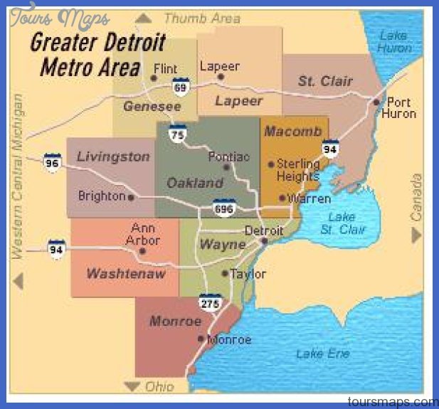 map metro detroit Detroit Metro Map