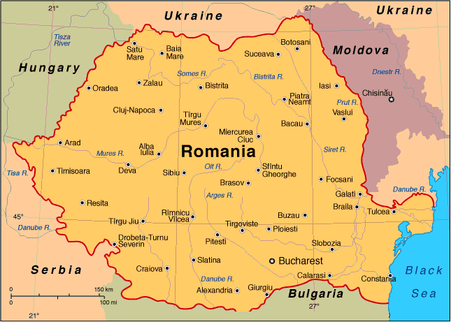 map romania Romania Map