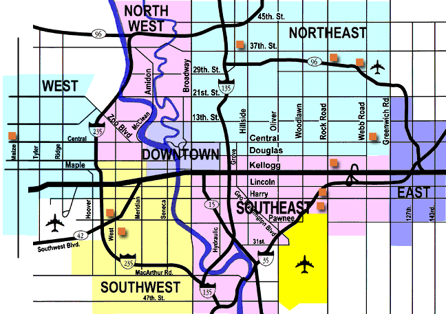 map wichita Wichita Map