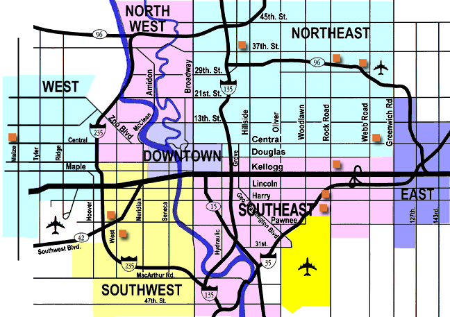 35 Street Map Of Wichita Ks Maps Database Source 0677