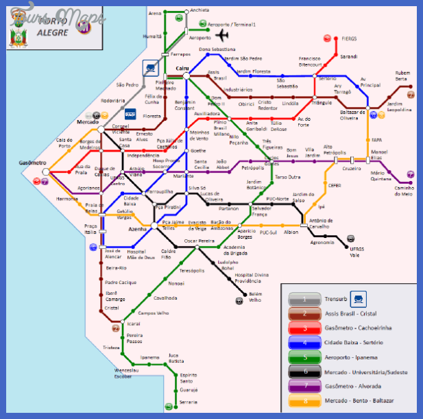 mapa metro porto alegre 3 Porto Alegre Subway Map