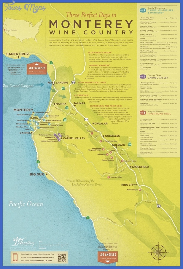 Monterey Map - ToursMaps.com