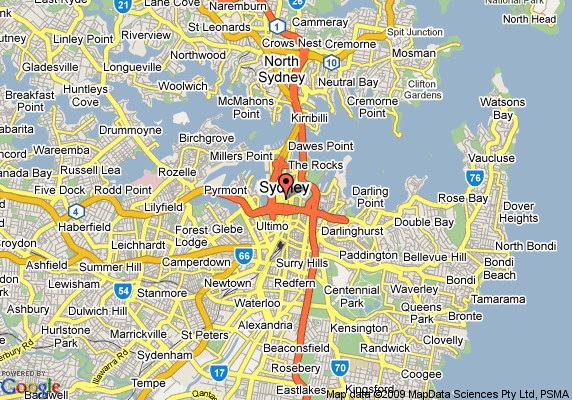 metro hotel sydney central map Australia Metro Map