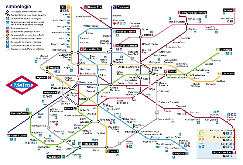 metro madrid Madrid Subway Map