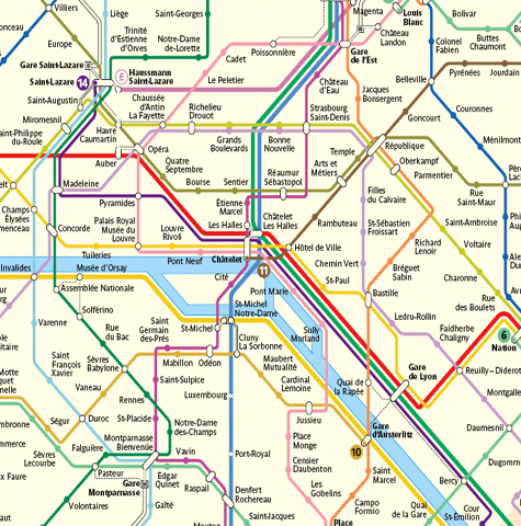 metro paris map Paris Subway Map