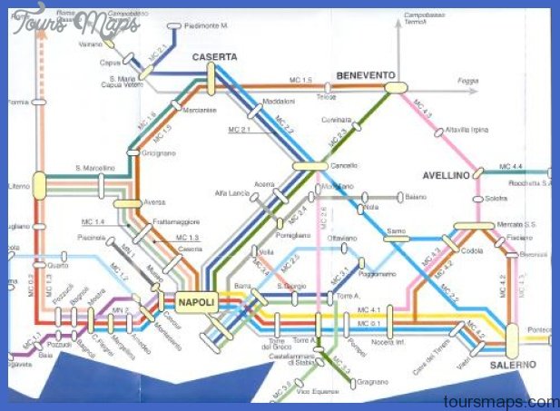metrocampania2 Naples Metro Map