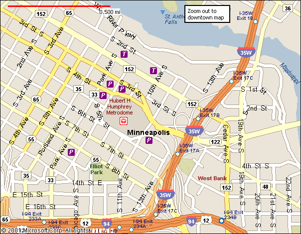 metrodome Minneapolis Metro Map