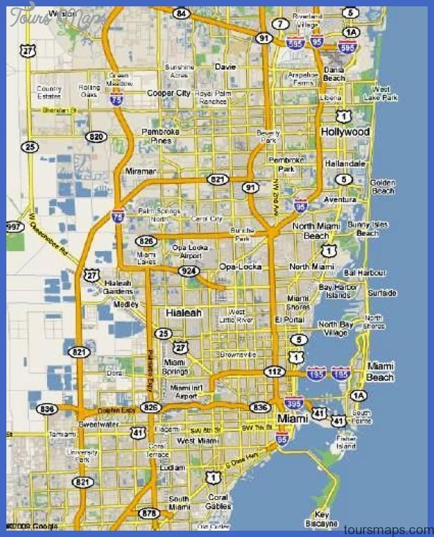miami map 2 Miami Map Tourist Attractions