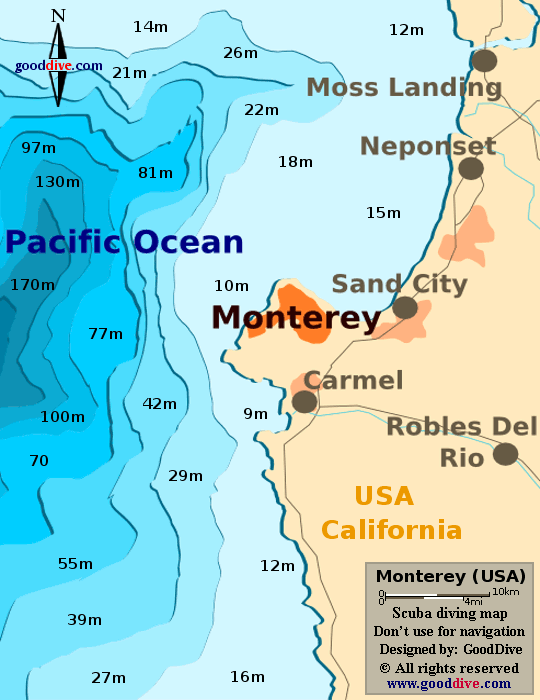monterey Monterey Map
