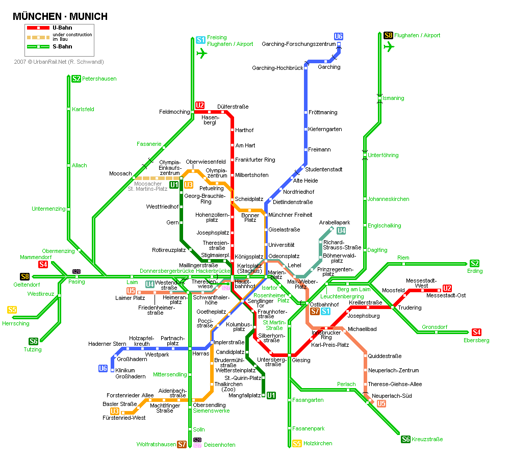 munich subway map  3 Munich Subway Map