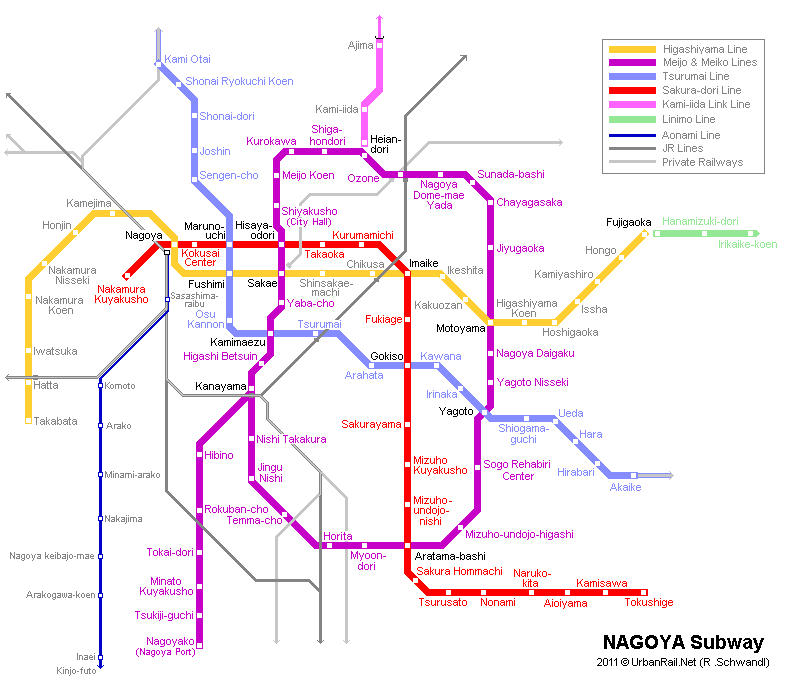 nagoya Syria Subway Map