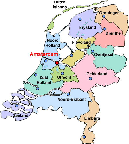 netherland map Netherlands Map Tourist Attractions